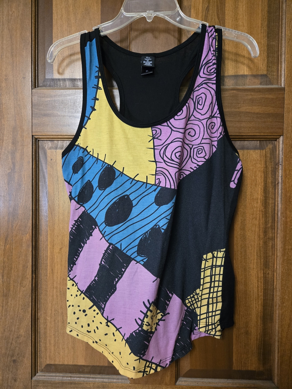 The Nightmare Before Christmas Sally Pattern Tank Top PTP=19.25"